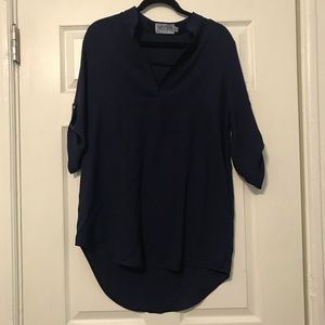Navy shift dress